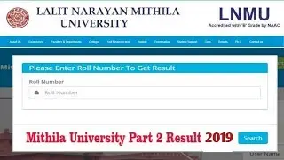 Lnmu Part 2 Result 2019 || by study with kumar keshav