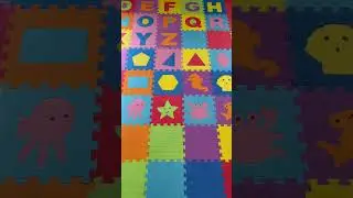 Foam Puzzle Mat Collection with ABC Alphabet Letters, Colors, Shapes, and Sea Animals #toy #toys