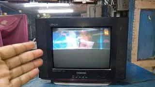 Samsung ultra slim 14 inch CRT TV, vertical picture jumping and height problem ,