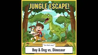 Dinosaur in the Woods! 🦖 A Boy and His Dog's Great Escape#DinosaurAdventure #BoyAndDog