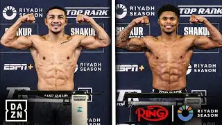 Teofimo Lopez vs Shakur Stevenson | OFFICIAL WEIGH-IN  FINAL FACE OFF!