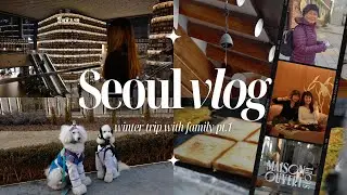 【冬日首爾4天3夜🇰🇷上】VLOG – 帶阿嬤去韓國玩！開箱韓屋住宿、聖水洞必吃餐廳&點心、明洞新開NYUNYU、南大門市場也很好吃！傍晚的星空圖書館很美、樂天超市買爆
