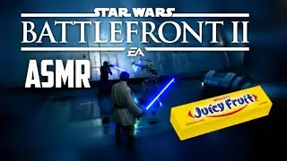 ASMR GAMING — геймплей Star Wars Battlefront 2 с жеванием жвачки / герои против злодеев