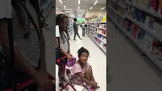 After church service little house shopping with kids at independence store Westlock Alberta Canada 