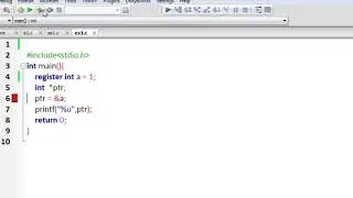 register storage class