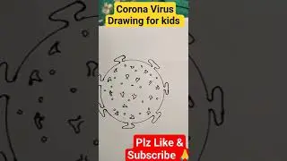 Corona Virus Drawing for Kids #drawing #drawingforkids #drawingpractice #easydrawingforkids