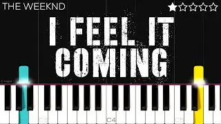 The Weeknd - I Feel It Coming ft. Daft Punk | EASY Piano Tutorial