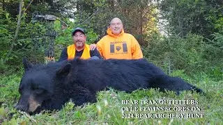 CYLE FEWINS ARROWS BLACK BEAR SPRING 2024 AT BEAR TRAK OUTFITTERS IN DORION ONTARIO CANADA
