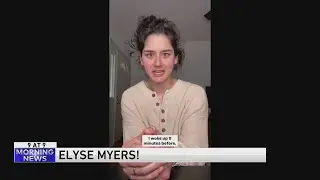 TikTok star Elyse Myers' funny moment before appearance on WGN Morning News