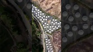 Tent hotel in ZhangYe - Drone Video