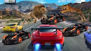 Bugatti Veyron Car Drag Race Gameplay - Free Android Games #5 - Impossible Car Race Game - Rj Game