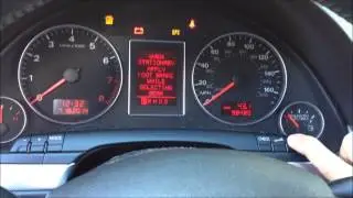 Сброс индикатора замены масла &mdash; Audi A4 2005&ndash;2008 гг.