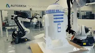 KUKA Robots + Styrofoam = R2D2 #maythe4thbewithyou