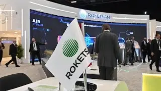 Turkish defence company ROKETSAN showcases at the SAHA EXPO 2024 in Istanbul.