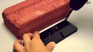 Amzer&reg; ShatterProof Screen Protector iPhone 5 Drill Test