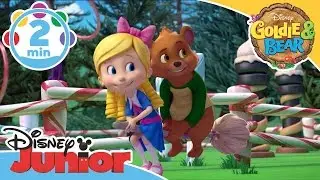 Goldie and Bear | Training A Broom Song | @disneykids