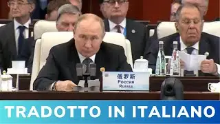 Discorso integrale di Putin al vertice SCO in Cina.