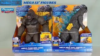 Mega Heat Ray Godzilla & Mega Punching Kong Review! (Playmates Godzilla vs Kong 13