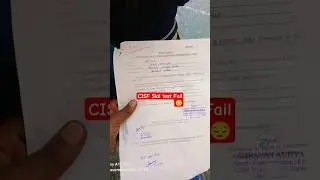 CISF DCPO Trade test Fail🚒 #song 😔😔 #cisf #cisfdriver #cisfdcpo #cisftradesman #motivation #fail