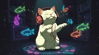 Cosmic Cat | 90s Tokyo Funky Lofi 🎧 | Lost in the Groove | Relax, Chill & Study