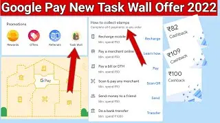Google pay task wall offer all users win ₹1000 Cashback all usere,google pay new task wall offer😱😱