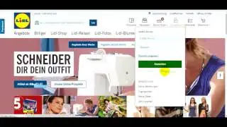 Регистрация и покупка в интернет-магазине Lidl