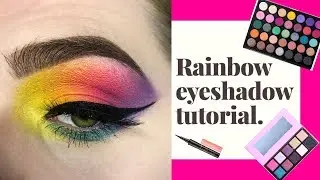 Rainbow eyeshadow tutorial 🌈 | TaylaMakeup