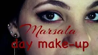 Marsala day Makeup tutorial
