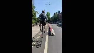 Jeremy Vine Riding a Penny Farthing into Central London during Lock Down