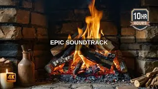 Rustic Stone Fireplace | Ultimate Relaxation Ambience