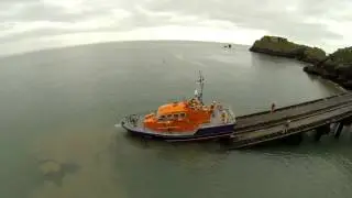 Tamar Lifeboat 16-01 Recovers following an exercise at Tenby