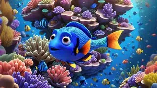 A Fish That Loved to Paint 🎨🐠 | Creative Nursery Rhyme for Kids