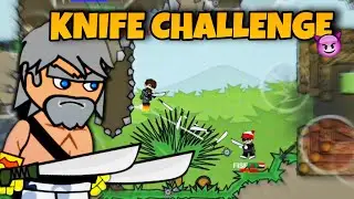 KNIFE🔥CHALLENGE IN MINI MILITIA CLASSIC.
