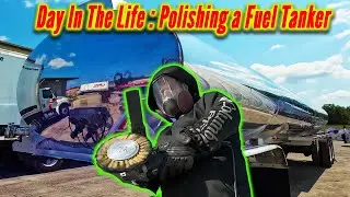 Day In The Life Polishing a Big Rig Aluminum Metal Fuel Tanker Trailer | Orlando FL