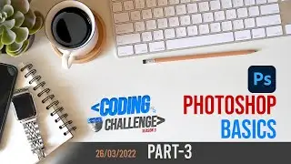 Basic Photoshop Session Part 3|Coding Challenge season3|How to Create a poster in photoshop|Pen tool