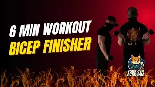 6 Min Biceps Workout | Lightweight Dumbbell Arm Burn | At Home