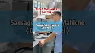 Dual channel sausage twisting machine. #meatprocessing #meatmachine #foodmachine #factory #sausage