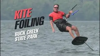 Burak Kitefoiling at Buck Creek State Park Reservoir