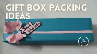 how to pack a gift box for pen/pencil//gift box packing ideas//origami gift box//jskgallery