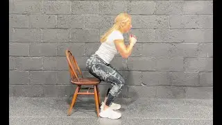 Chair Squat Isometric Hold | Strength & Conditioning | OsteoFit