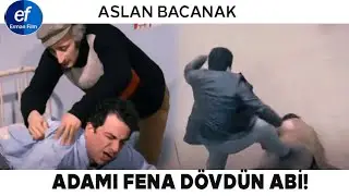 Aslan Bacanak Türk Filmi | Halim, Selim'i Evire Çevire Dövüyor!