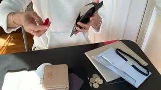 Prada Small Leather Compact Wallet Unboxing/Size Comparison (Chanel/Dior/Herm&egrave;s/Louis Vuitton)