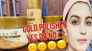 Glamorous glow gold face polisher results | ghr py gold face polish krny ka tarika