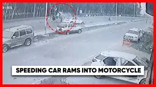 Amritsar Accident: Speeding car rams into motorcycle, biker admitted to private hospital