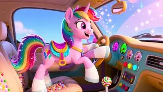 Wroom Wroom Pony Car 🐴🚗 | Fun Learning Adventure for Kids | Toddler Educational Video