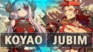 GBVSR:🔥Koyao (Narmaya) Vs jubim (Wilnas)🔥| High Level Gameplay.