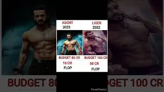 agent movie vs liger movie Box office collections camparison #agent #liger #shorts