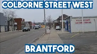 Colborne Street West, Brantford, Ontario, Canada - 8k Video