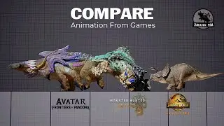 Hammerhead vs Chatacabra vs Triceratops| The Creature Motion of 3 Top Games