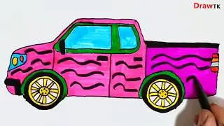 Simple and easy van drawing and design | Kamyonet &Ccedil;izim ve Boyama